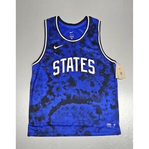 Nike USMNT 'STATES'‎ Soccer Basketball  Jersey Mens Large Blue DN1134-452 NWT